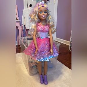 Barbie 28 inch Best Fashion Friend Star Power Doll, Blonde Hair, Kids Toys